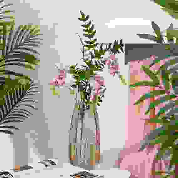 Ваза декоративная стеклянная, 13x27 см, арт.06.07-24