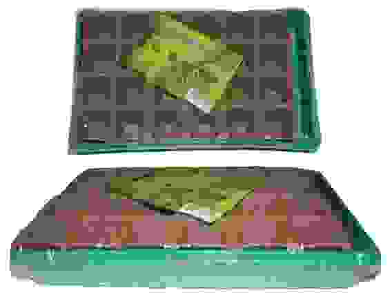 Парник с торфяными горшочками 50х50 24 ячейки