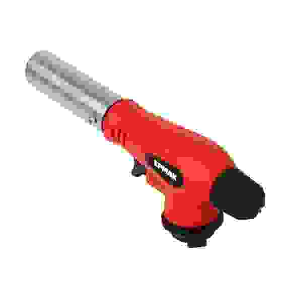 Горелка газ. с пьезорозжигом, свободн. вращ., цанговый захват, шир. сопло; 16,5х6х4см ЕРМАК