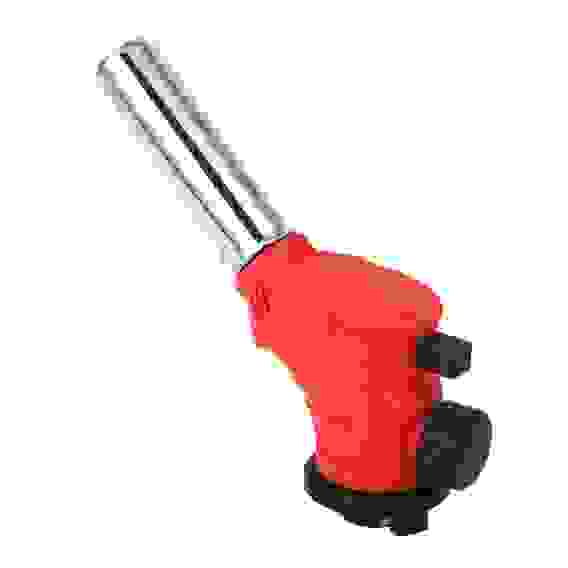 Горелка газ. с пьезорозжигом, свободн. вращ., цанговый захват, шир. сопло; 12х4х11,5см ЕРМАК