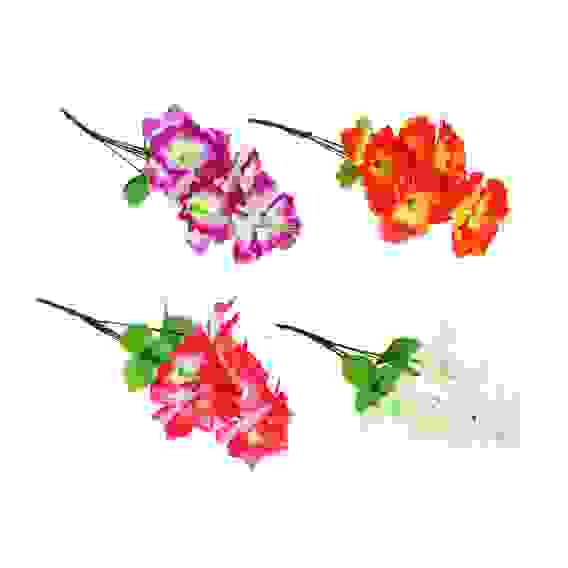 Букет искусственных цветов, пластик, 40 см, арт 04, 4 цвета