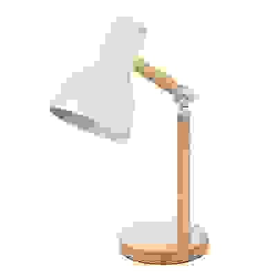 Светильник настольный \"Стокгольм\", 49 см, E27, 60Вт, 220-240В, металл, дерево, белый BY