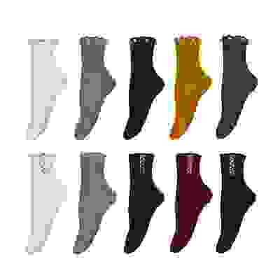 Носки женские с декором, р-р 23-25, 85% хлопок, 10% полиамид, 5% спандекс, 2 дизайна,НС22-24 GALANTE