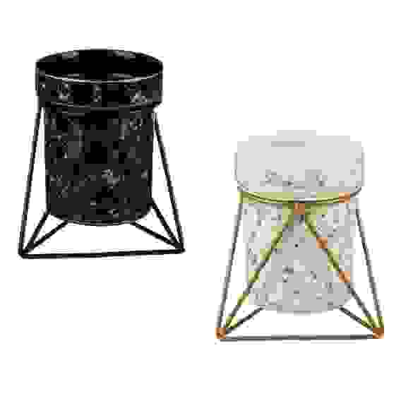 АКЦИЯ! Стакан для ванной комнаты &quot;Ла Рош&quot;, керамика, металл, 2 дизайна VETTA