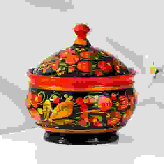 Сахарница «Ягодка», 11х12 см, хохлома 287508