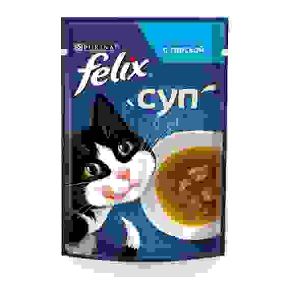 Влажный корм FELIX Суп с треской, для кошек, 48 г 7828144
