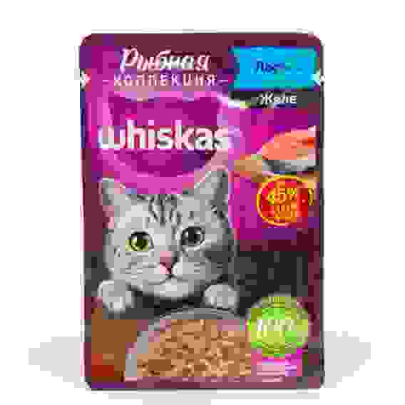 Влажный корм Whiskas Meaty для кошек, лосось, 75 г 7098369