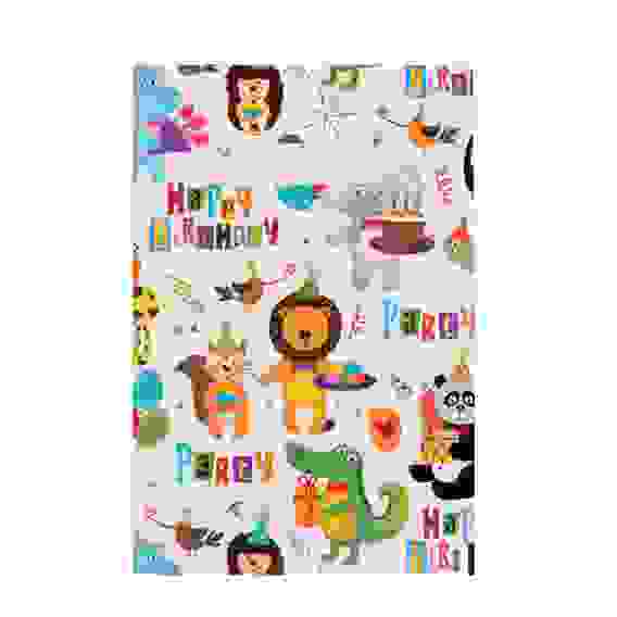 Пакет &quot;Вечеринка зверят&quot;, полиэтиленовый с вырубной ручкой, 20х30 см, 30 мкм 7642452