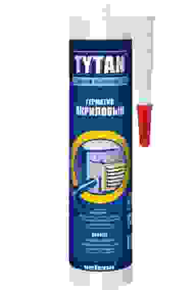 Герметик акрил 290 мл TYTAN (белый) EUROLINE
