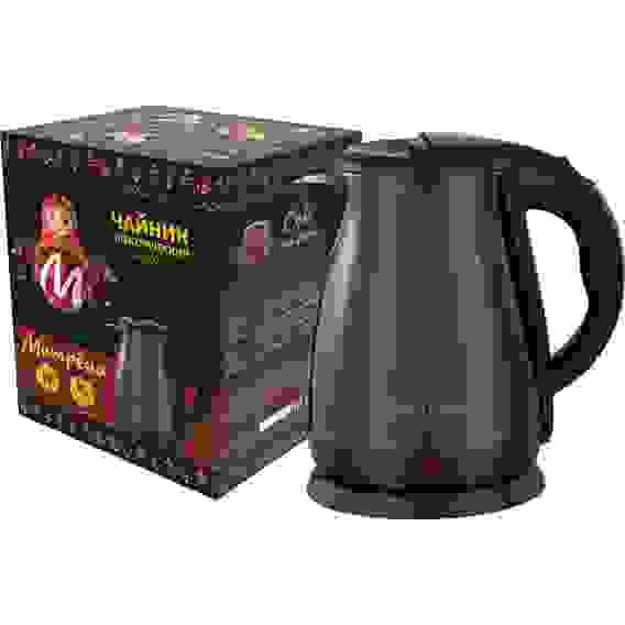 Чайник МАТРЁНА MA-003 электрический (1,8 л) стальной черный