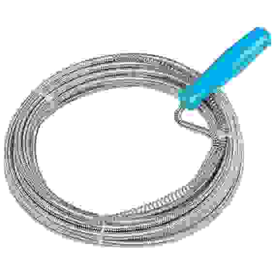 Трос для прочистки канализационных труб 4,5 м, прямая ручка