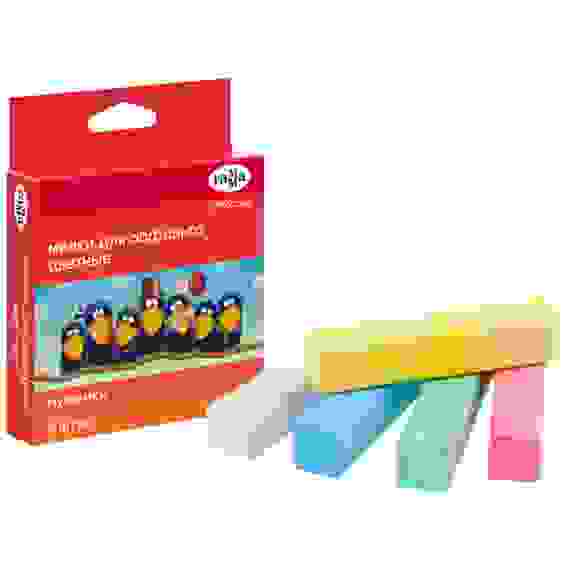 Мелки для асфальта Гамма "Мультики", цветные, 5шт., 5цв., квадратные, картонная упаковка, европодвес