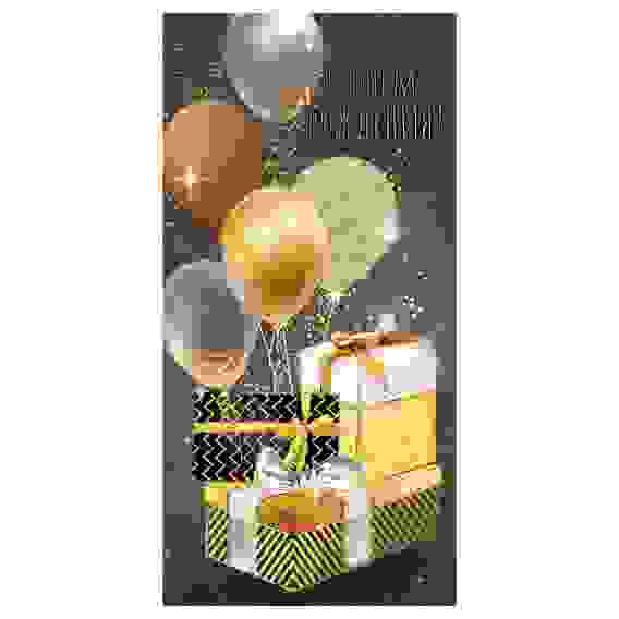 Конверт для денег Праздник \"С Днем рождения!\", 82*168мм, фольга 15.11.01891