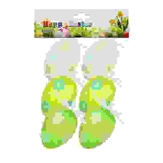 Декор пасхальный в виде яиц, набор 6 шт, 6см, 3 вида, пластик