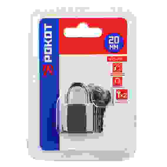 Замок навесной &quot;Серый металл&quot;, 25мм РОКОТ