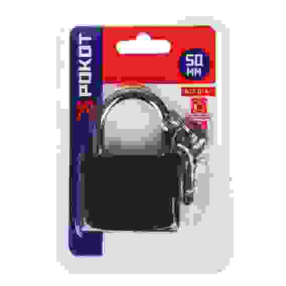 Замок навесной РОКОТ &quot;Серый металл&quot;, 50мм