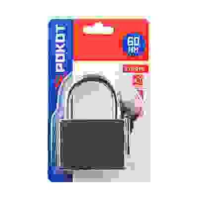 Замок навесной РОКОТ &quot;Серый металл&quot;, 60мм