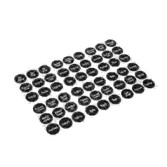 Наклейки на банки для специй и приправ, VETTA 54шт, матовые, ПВХ