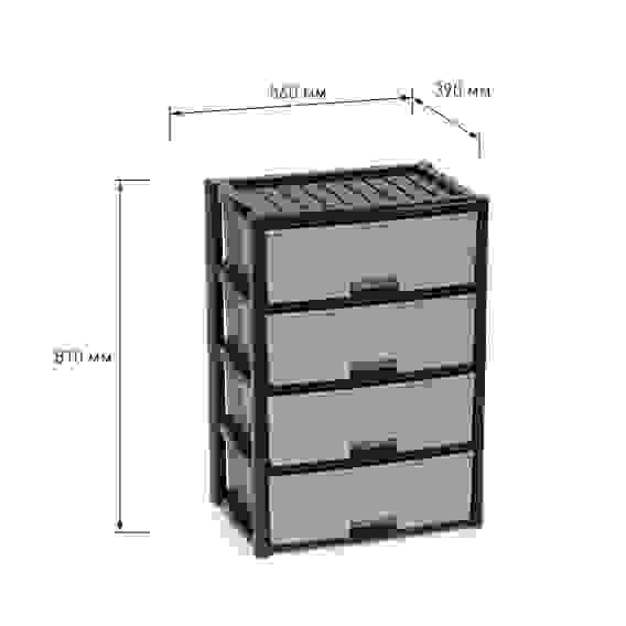Комод \"Колорит\" 4-х секцион. широкий (венге) (уп.1)