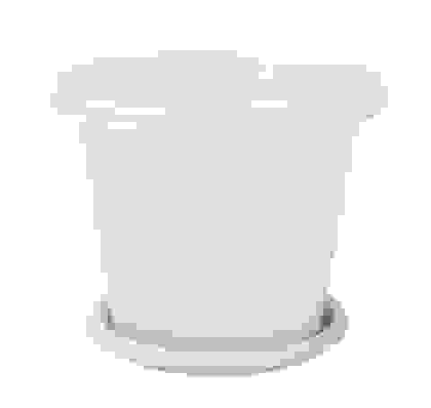 Горшок цв. &quot;Эконом&quot; 3л (белый) (уп.30)