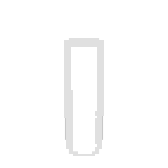 Ваза д/цветов Д90мм,В255мм (белый) (уп.12)