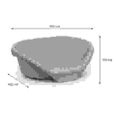 Лежак для кошек и собак пластиковый (серый) (уп.2)