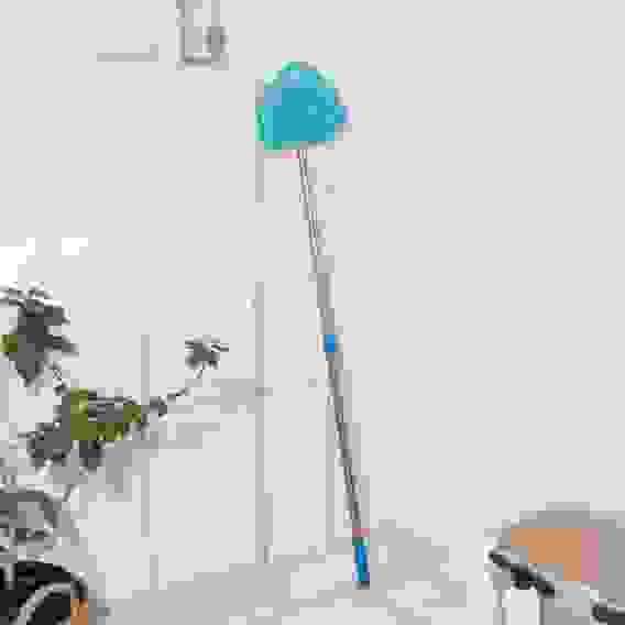 Окномойка фигурная с телескопической стальной ручкой МИКС 13х13х55(92) см, 3092740