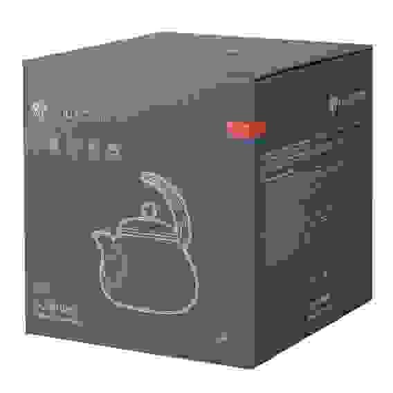 Чайник эмалированный, BY COLLECTION 2,2л, индукция, белый