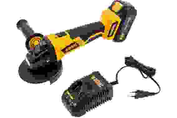 Углошлифмашина акк. Denzel BLG-IB-18-125-4, Li-ion, 18 В бесщет.