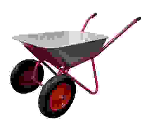 Тачка строительная двухколесная 250кг ПРОФИ