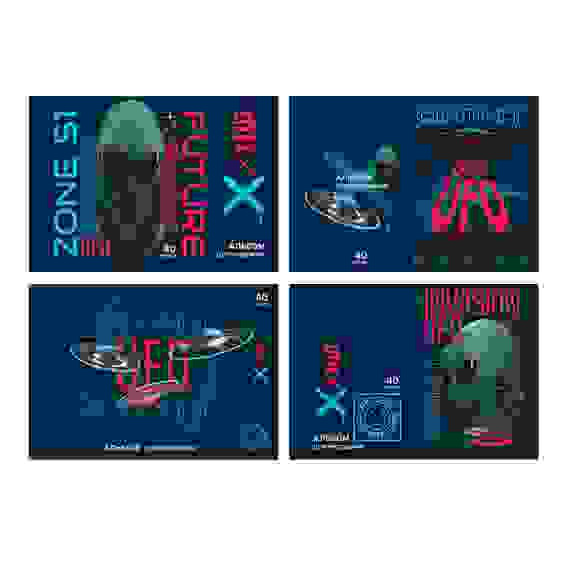 Альбом для рисования 40л., А4, на скрепке BG "Вторжение", эконом