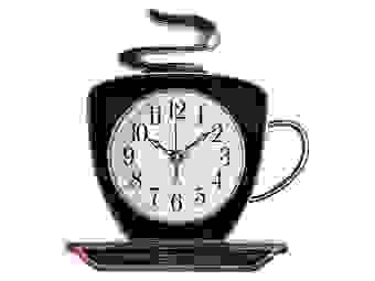 Часы настенные чашка 25х24см, корпус черный с медью &quot;Классика&quot; &quot;Рубин&quot;