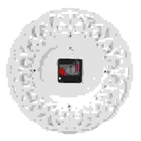 Часы настенные круглые d=30см, корпус белый с серебром \"Адажио\" \"Рубин\"