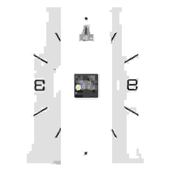 Часы настенные стеклянные прямоугольные с МДФ "Классика" 2938-002