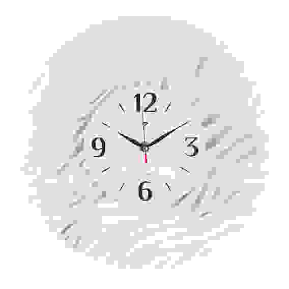 Часы настенные, открытая стрелка \"Зебра белая\"