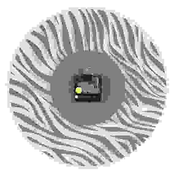 Часы настенные, открытая стрелка \"Зебра белая\"