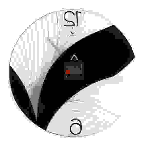 Часы настенные прозрачные d-39 см, открытая стрелка \&quot;Черный лотос\&quot;