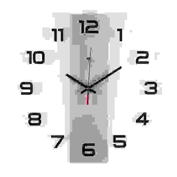 Часы настенные прозрачные 35х35 см, открытая стрелка &quot;Полоса&quot;