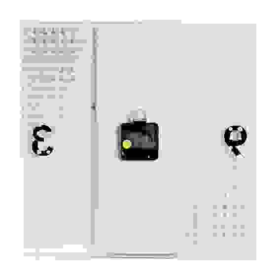 Часы настенные прозрачные 35х35см, открытая стрелка \"Точки\"