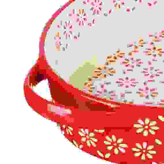 BY Форма для запекания и сервировки овальная с ручками, керамика, 34,5х22,5х5,5см, 1,6л, красный