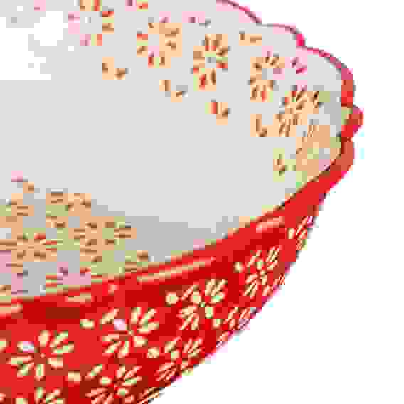 BY COLLECTION Форма для запекания и сервировки круглая, керамика, 25,5х5,5см, 1,6л, красный