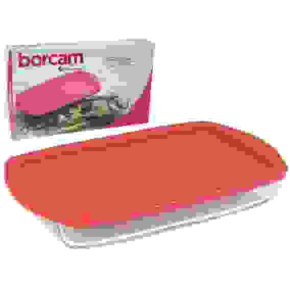 Borcam\"жаропрочная посуда прямоугольная с пластиковой крышкой (400 мм * 250 мм * 60 мм) v=3800cc/6