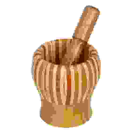 Ступка с пестиком, 10,5х10,5см, бамбук VETTA