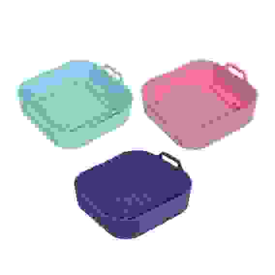 Форма для выпечки квадратная с ручками, 20,5см, силикон, 3 цвета VETTA