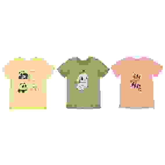 Футболка с принтом для девочек, р.98-140, 100% хлопок, ВЛ23-10