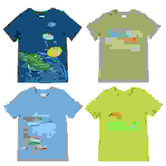 Футболка с принтом для мальчиков, р.98-140, 100% хлопок, ВЛ23-09