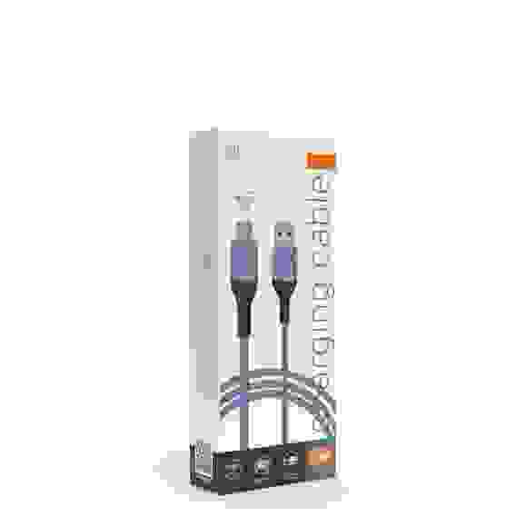 BY Кабель для зарядки Карнавал Micro USB, 1м, 2А, фиолетовый