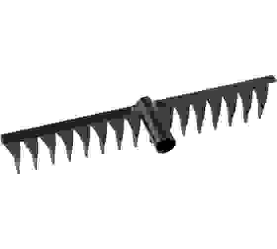 Грабли стальные, 420 мм, 16 витых зубьев, без черенка, Россия// Сибртех