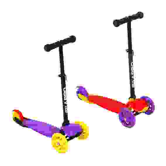 Акция!SILAPRO Самокат 3-7 лет, 67x25x25см, FLASH колеса D12х2см PU, до 25кг, GFK,PP, алюминий