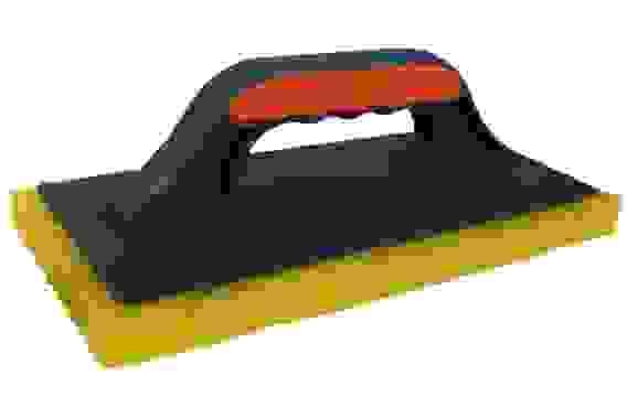 Терка DЕCOR, 2К, 280х140 мм, грубый желтый поролон (12шт/24шт)